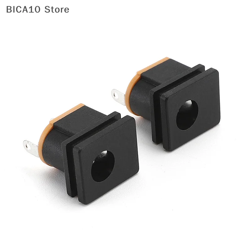 مجموعة موصلات إمداد الطاقة DC مكونة من 10 قطع، مقبس أنثى DC-015 5.5*2.1 مم مقاس 5.5X2.5 مم، لتركيب اللوحة المربعة