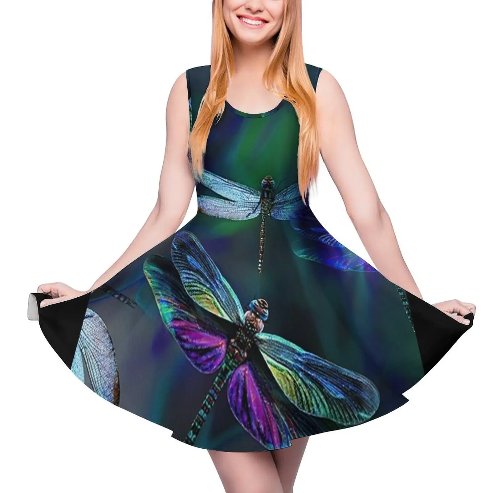 

Magical Dragonfly Art Sleeveless Dress Women"s summer suit women"s fashion dresses Woman dresses