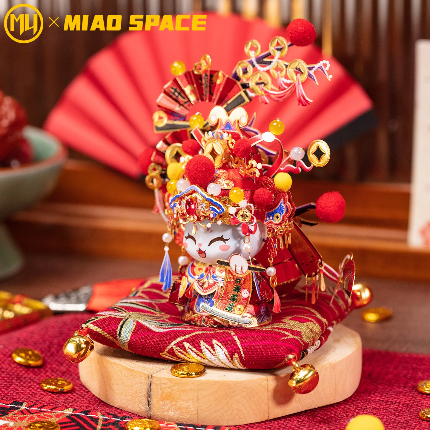 MU Miao Duoyu 3D Metal Jigsaw Puzzle, DIY Puzzle Toy, Desktop Office Decoration, Stress-Relieving, Colorful Gift for Girlfriend
