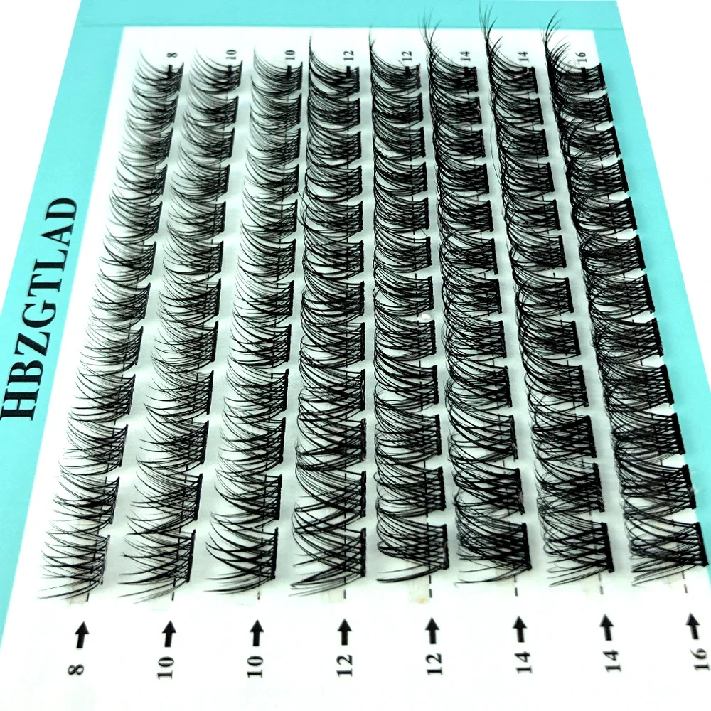 Cils segmentés cils de vison 96 paquets volume 3D cils personnels cluster outil de maquillage cils