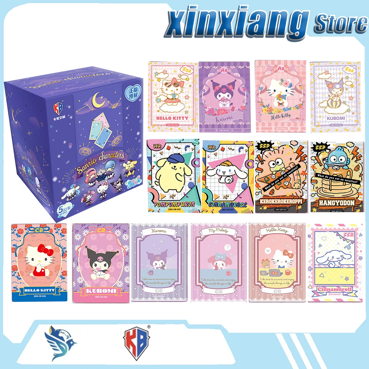 

Коллекция аниме- и манга-персонажей Kabao Culture & Creative Works: Sanrio Family, Hello Kitty, Big-Eared Dog, Kuromi, Mew