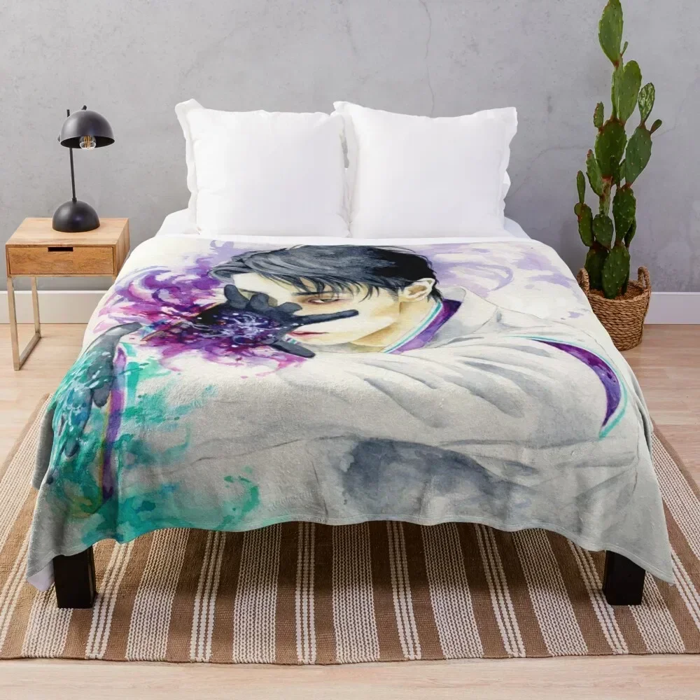 Yuzuru Hanyu - Seimei Throw Blanket Bed covers Personalized Gift Blankets