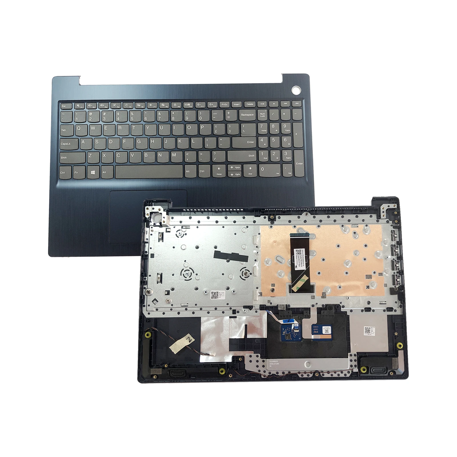 Laptop Upper case or Palmrest with Keyboard and Touchpad For Lenovo Ideapad 3 15are05 3 15IIL05 Abyss Blue 5CB0X57566 5CB1D01998