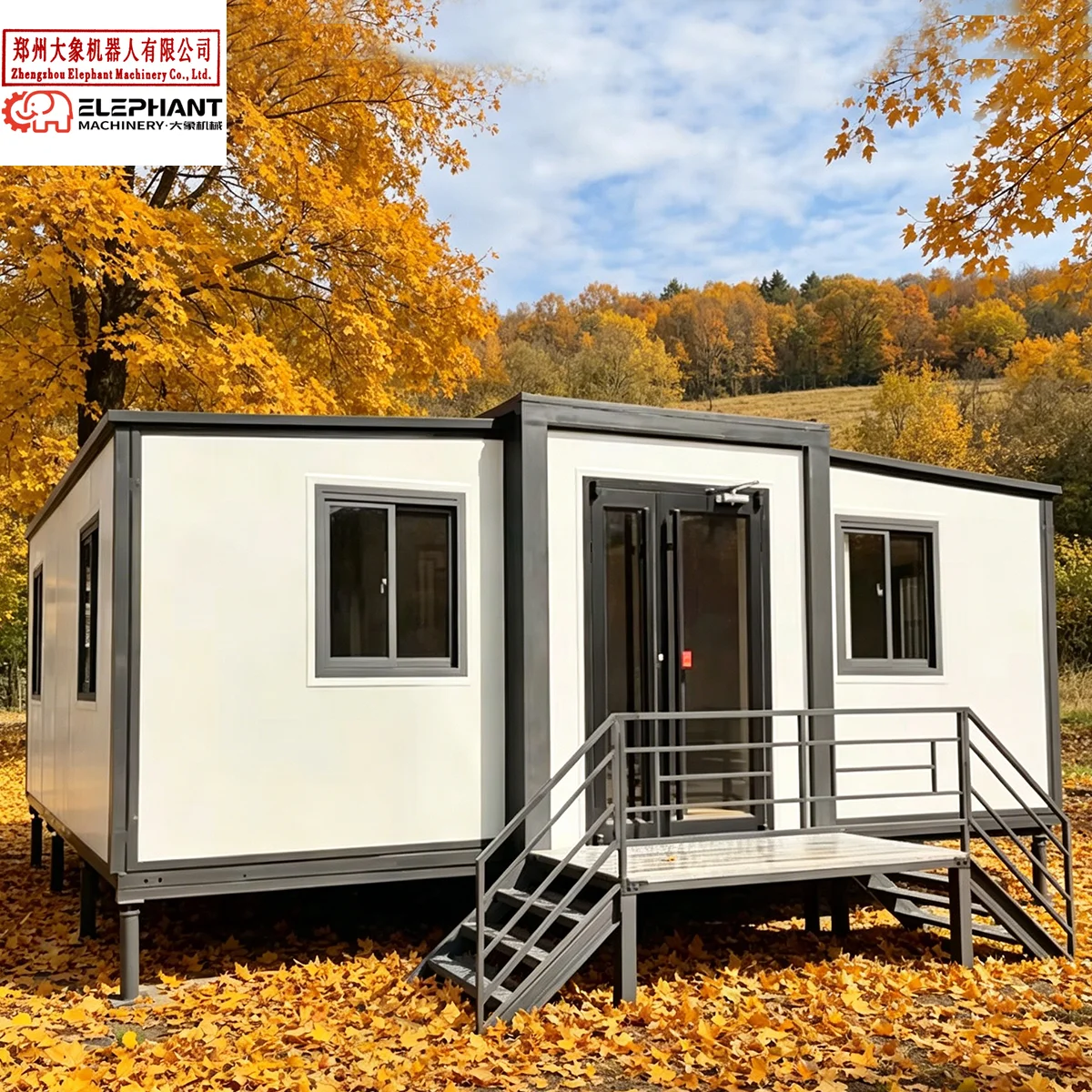 Customized 20/30/40ft Luxury Prefabricated Container House Kit Steel Sandwich Panel Office Building Apartment Villa Use