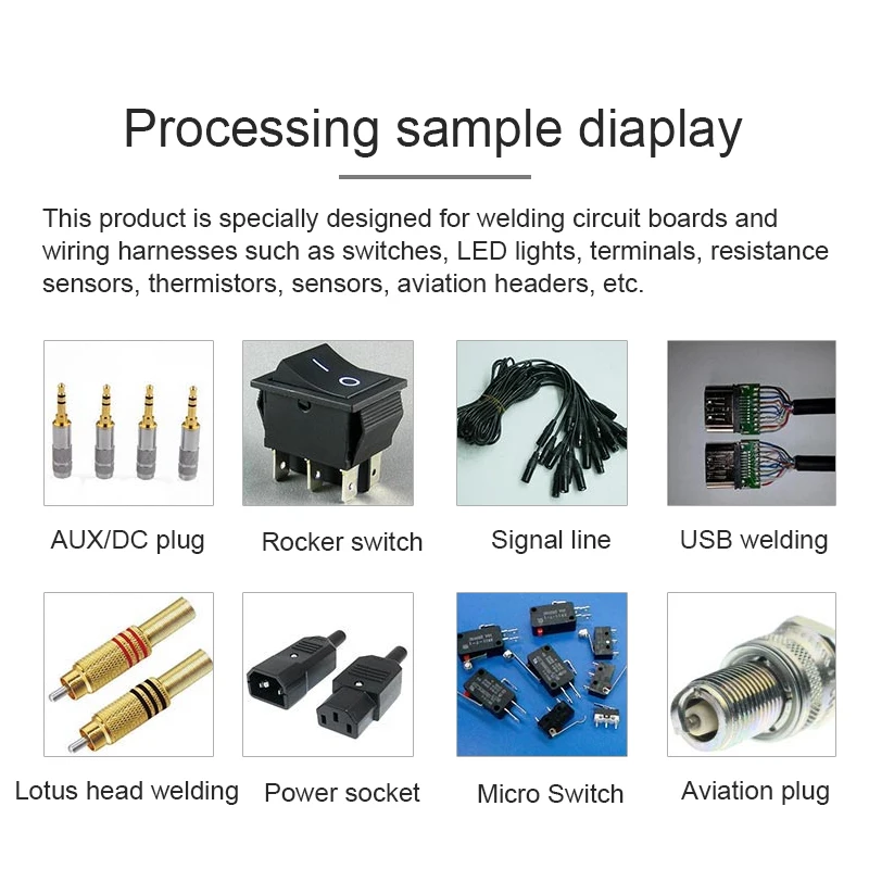 BORUIX 220V Electric Soldering Machine For Connectors USB A Micro Lightning Type C Semi-automatic Usb Cable Welding Equipment