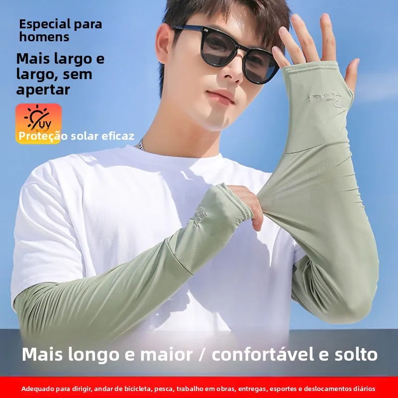 luvas-de-protecao-solar-masculinas-de-seda-gelada-para-verao-finas-soltas-com-protecao-uv-leves-e-respiraveis