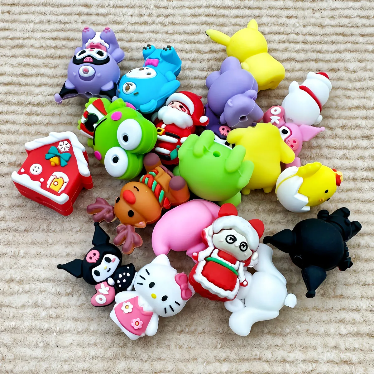 10PCS 3D Silicone Beads Food-grade Silicon for Jewelry Making - Bulk Pack DIY Bracelet Necklace Craft Pacifiers Supplies