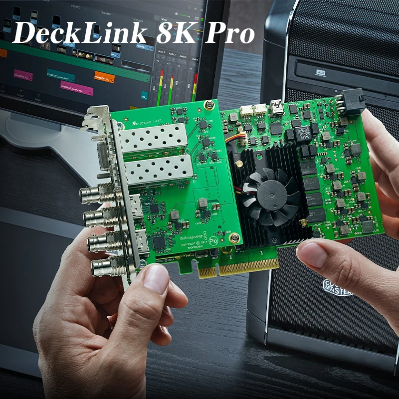 Blackmagic DeckLink 8K Pro Quad Link 12G-SDI Capture Card Video Switcher Playback for SD/HD/Ultra HD/4K/4K DCI/8K/8K DCI Formats