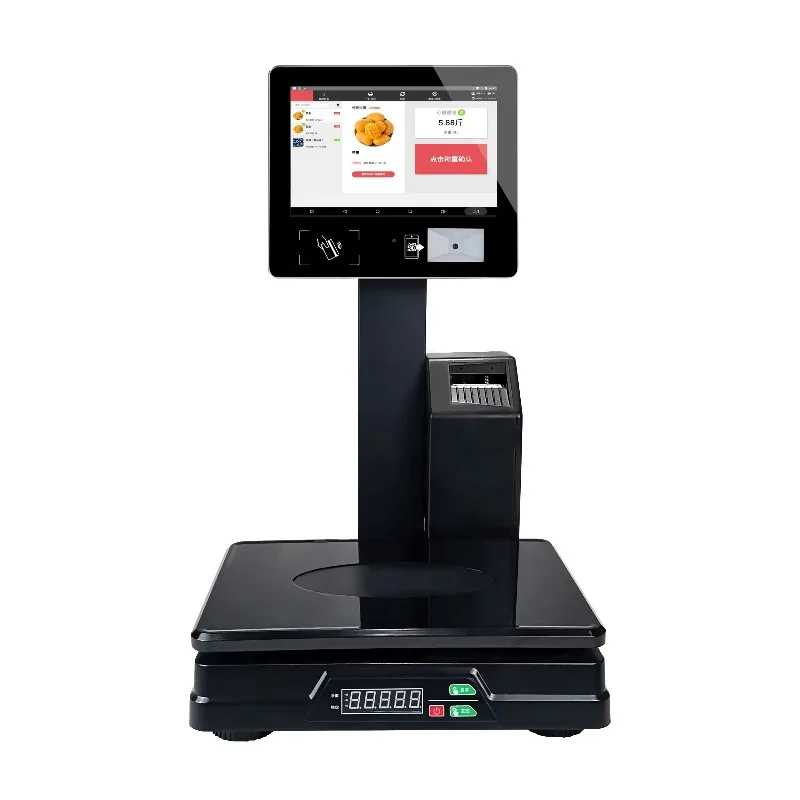New Design 10.1 Inch Touch Screen Weighing Scales All in One Electronic POS Scale view 2