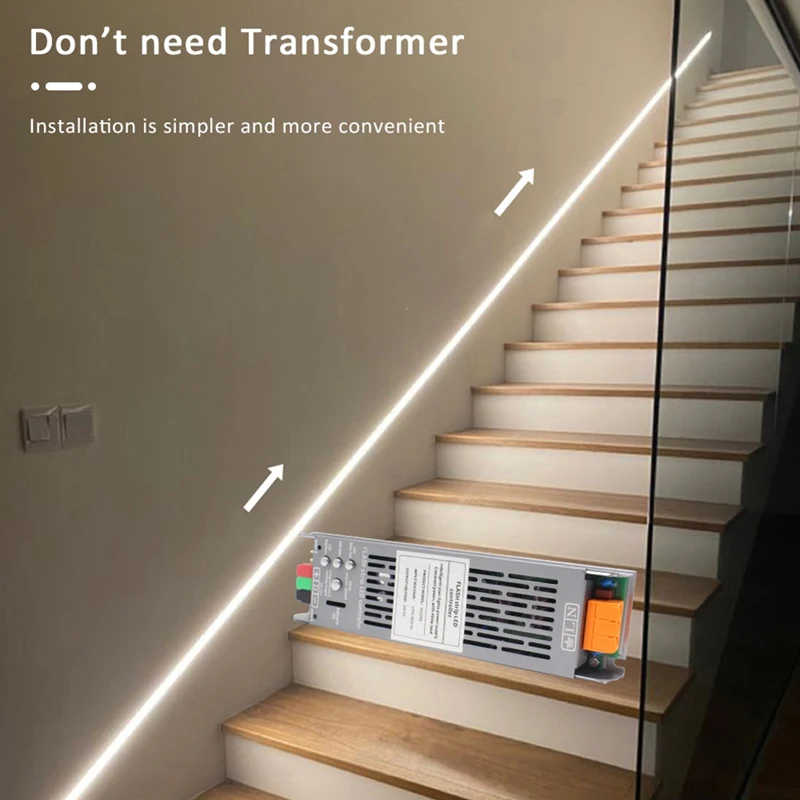 IDUD 2In1 Trapverlichting Controller Met Bewegingssensor 24V 400W Vertraging OFF Trap Hal Verlichting Controler