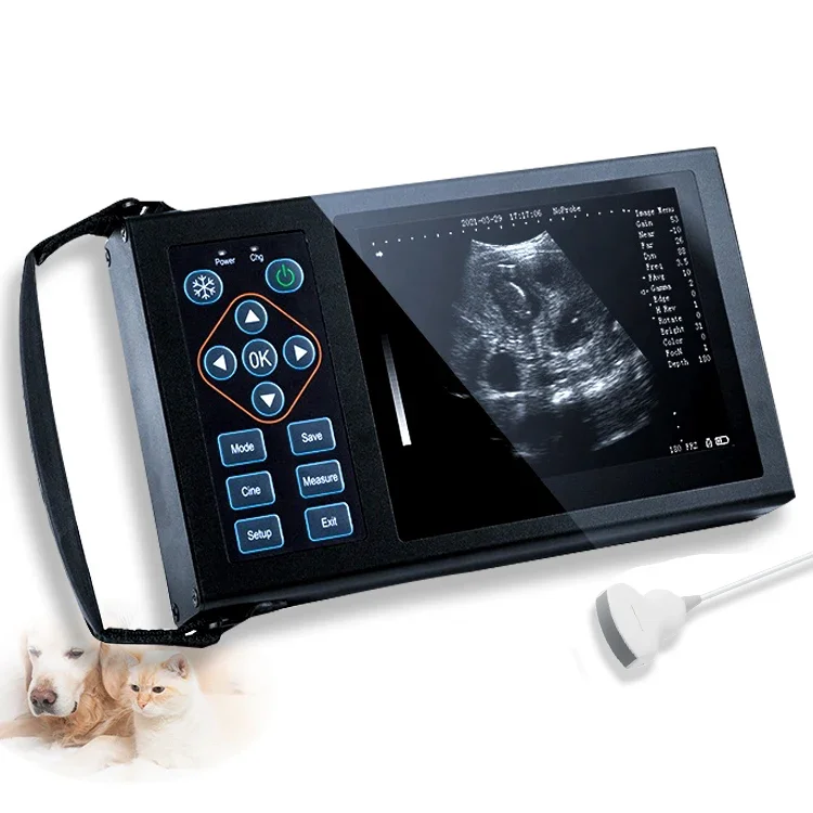 Cow Sonar Digital Ultrasound Veterinary Dog Ultrasonic Scanner Portable Vet Sheep Pre-gn-ancy Tester Cattle Fetus Pig