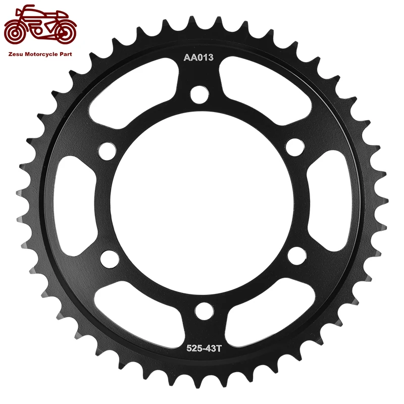 

525-43T 525 43 Tooth Motorcycle Rear Sprocket 20CrMnTi For YAMAHA FZ-07 FZ07 MT-07 MT07 XSR700 XSR 700 FZ-10 FZ10 MT10 MT-10 SP