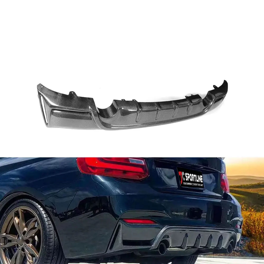 

Carbon Fiber Rear Diffuser for BMW F22 M235I Bumper 2014