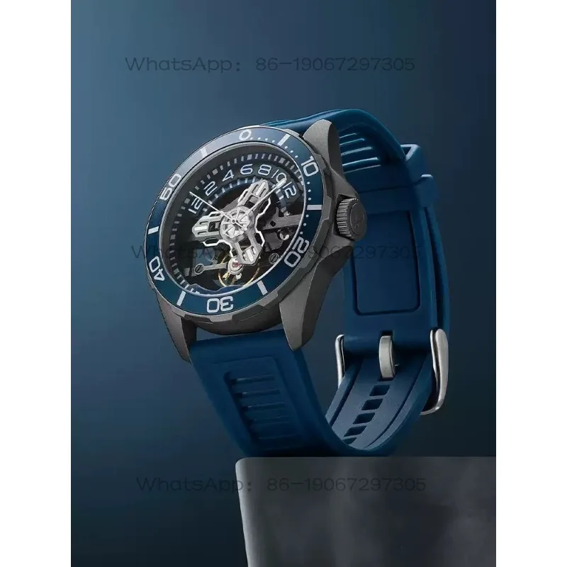 Deep Sea Hunter Series Fully Automatic Mechanical Watch Men's Watch Hollow Diving Watch Gift Box