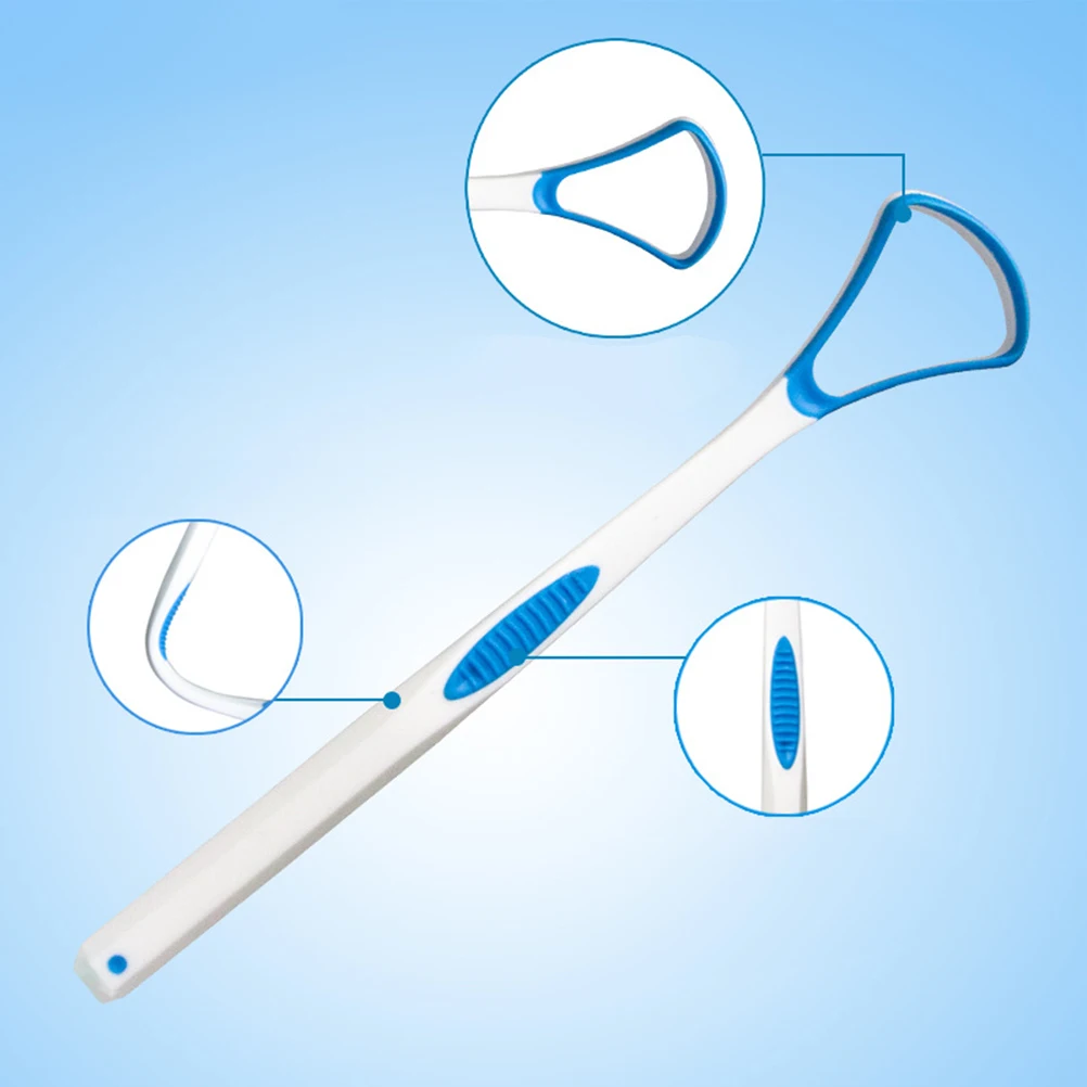 

tongue scraper oral copper halitosis breath remover non ergonomic handle plaque toxins oral care gum