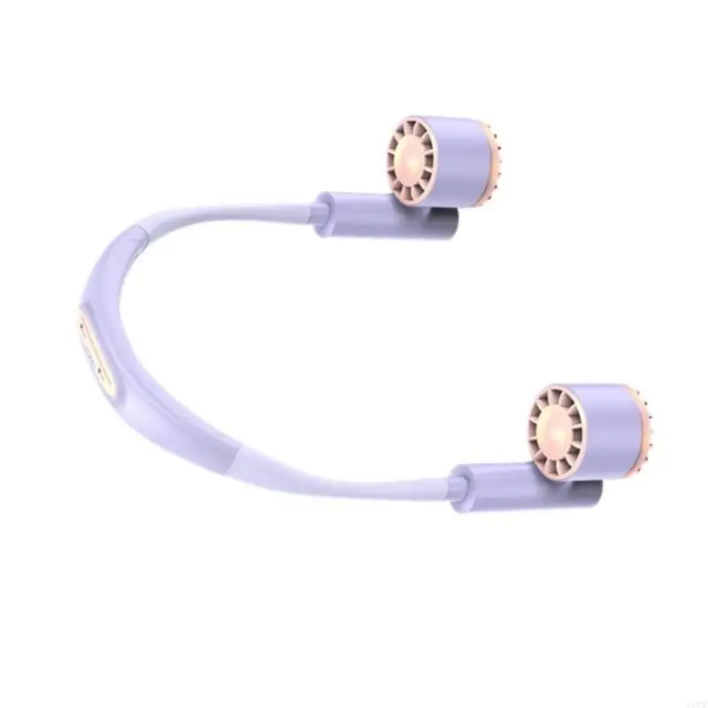 مروحة قابلة للارتداء مع 3 سرعات قابلة للتعديل مثالية لتدفق الهواء المريح #2