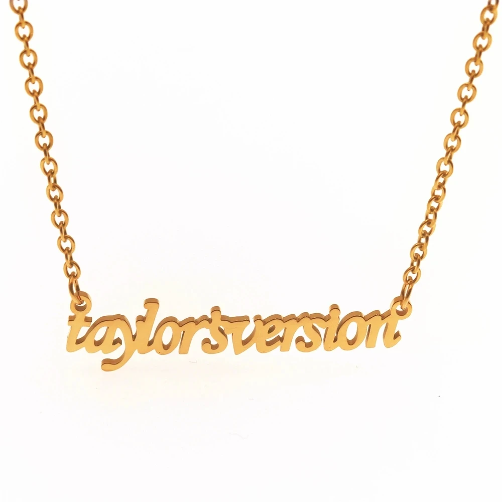 Collier Taylor Speak Now pour femmes et hommes, amoureux de la musique, Fans, cadeaux, réputation, chanteur, Signature, chaîne de cou pour Album