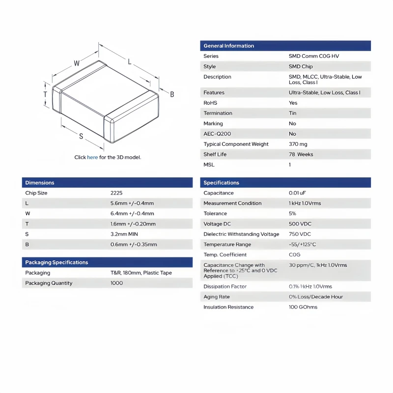 1000PCS 2225/5763 SMD Chip Neue und original Multilayer Keramik Kondensator 470PF 471J J = 5% K = 10% BOM tabelle und bestellung passenden