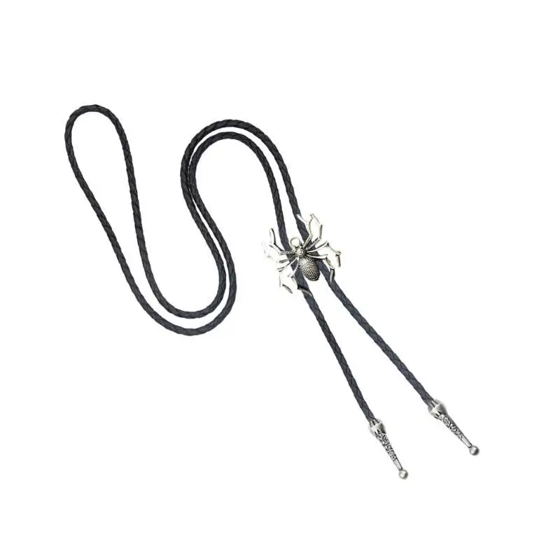 652F Bolo Tie Cowboy Costume Assume for Men نساء قابلة للتعديل طول عتيقة قلادة Necktie قلادة