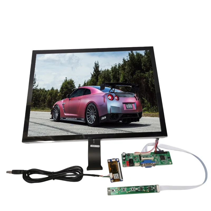 15 inch Monitor controller capacitive touch display module kit 1024X768 IPS LCD For Car Raspberry Pi3 Android industrial display