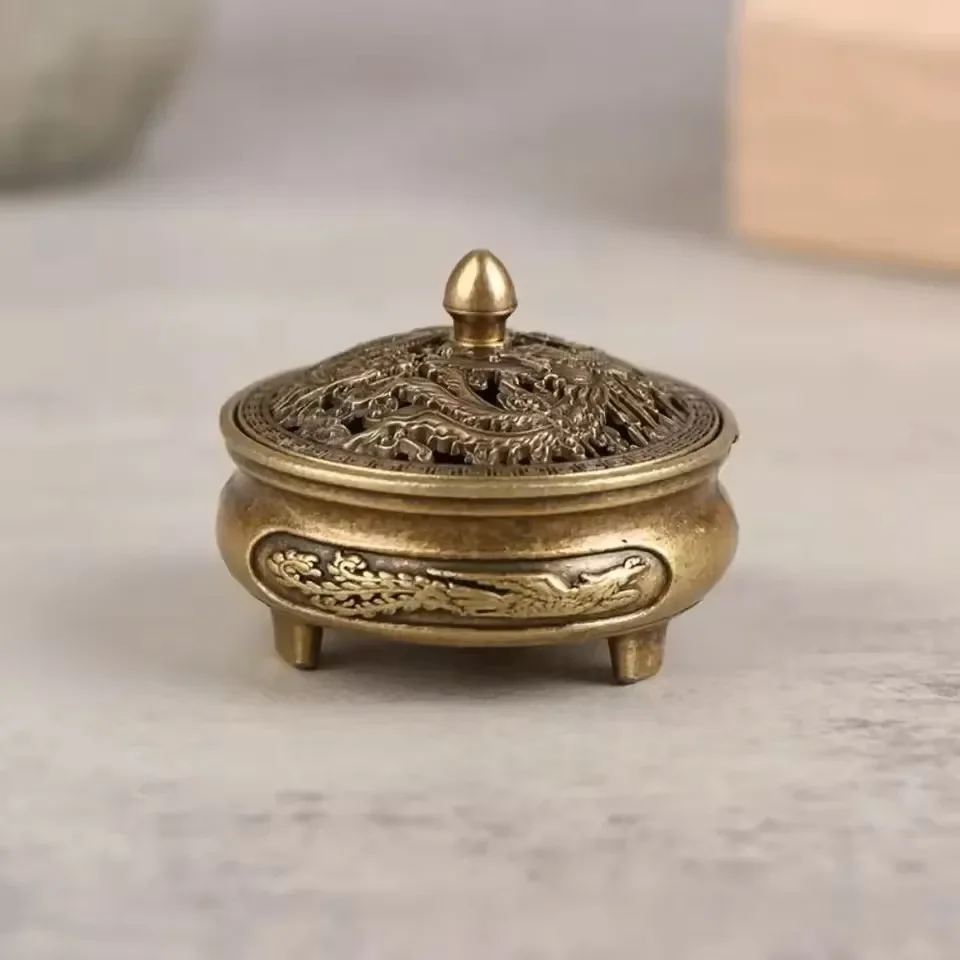 Buddhist Utensils Incense Burner Lotus Incense Censer Alloy Sandalwood House Furnishings Home Office Decoration