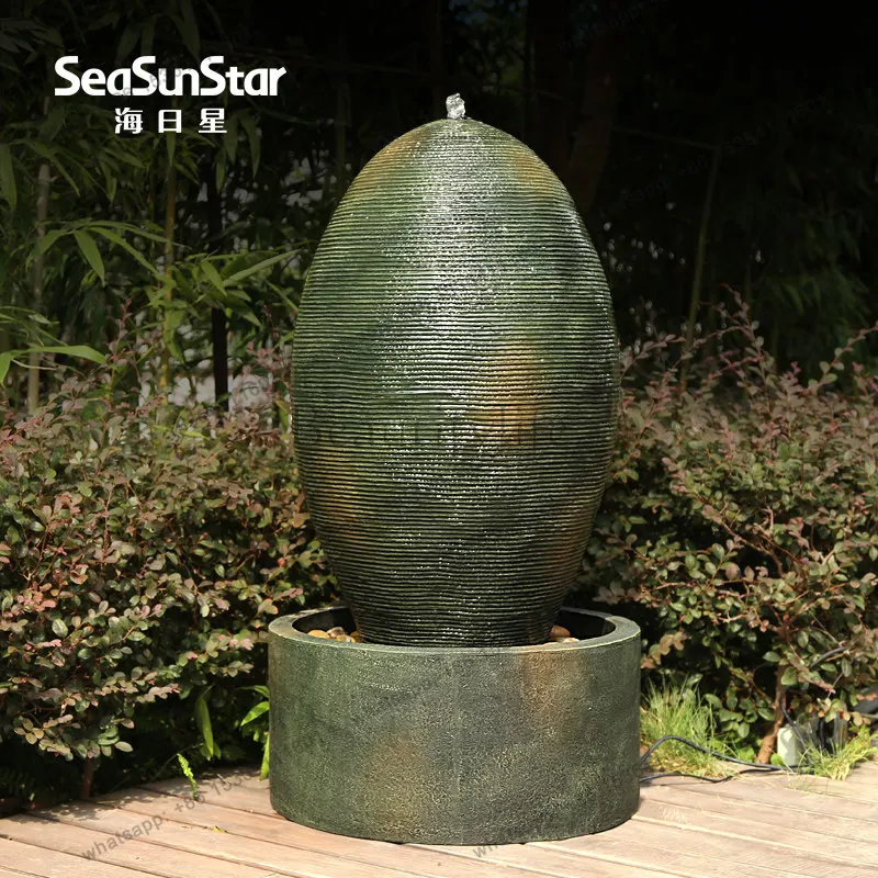Store opening, large-scale creative flowing water gifts, stone ornaments, lucky fountains, floor-to-ceiling bonsai