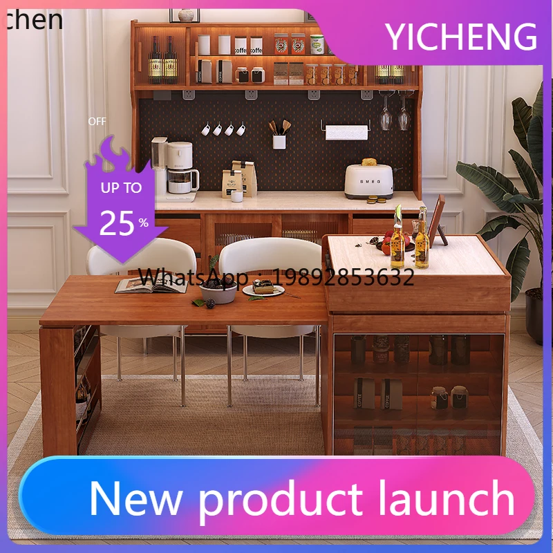 

LYY Household Storage Multifunctional Dining Table Kitchen Island Dining Table and Chairs