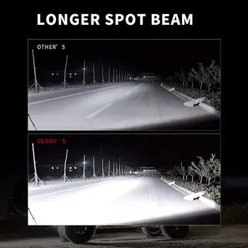 2 luci LED rotonde da 7 pollici e 51 W per fuoristrada, 5100 lm, faretti da guida, paraurti, fendinebbia, adatti per barche, jeep, ATV, SUV 10 best sales faro di ricerca per barche - №9