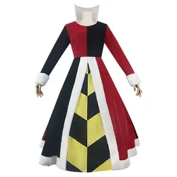 Anime Red Heart cosplay queen costume women's dress bow costume Halloween carnival party dress
