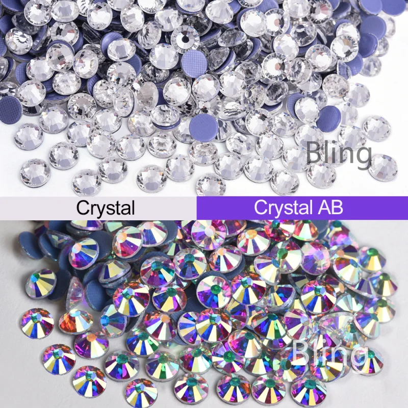 2028 SS3 To SS50 High Quality Crystal AB Glass Hot Fix Rhinestones Flatback Clear Hotfix Strass Crystals For Wedding Dress B0230