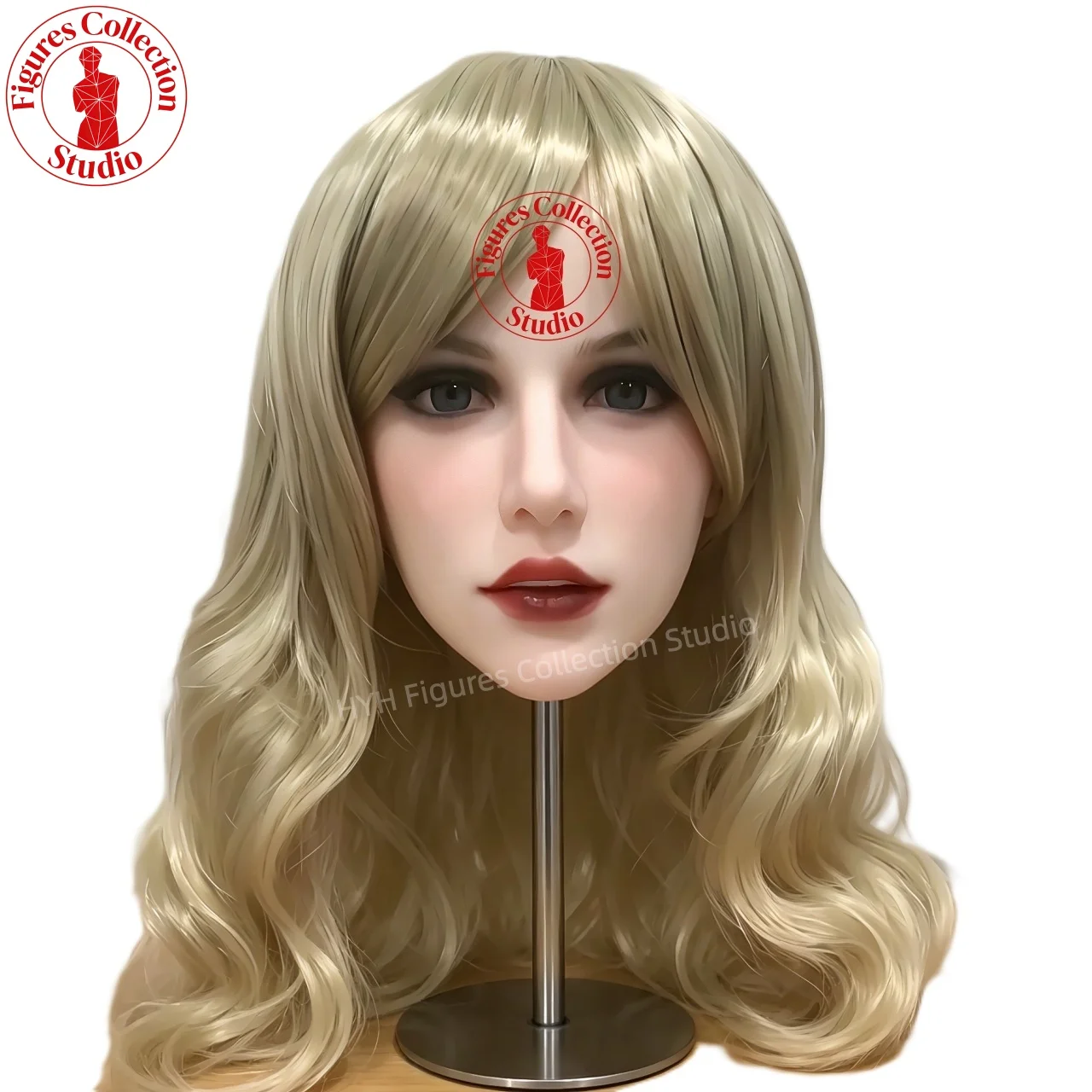 

Studio Makeup Head HYH-THB-KX-0053 Life-Size, M16 Interface, Artistic for Hairstyle, Jewelry, Photography