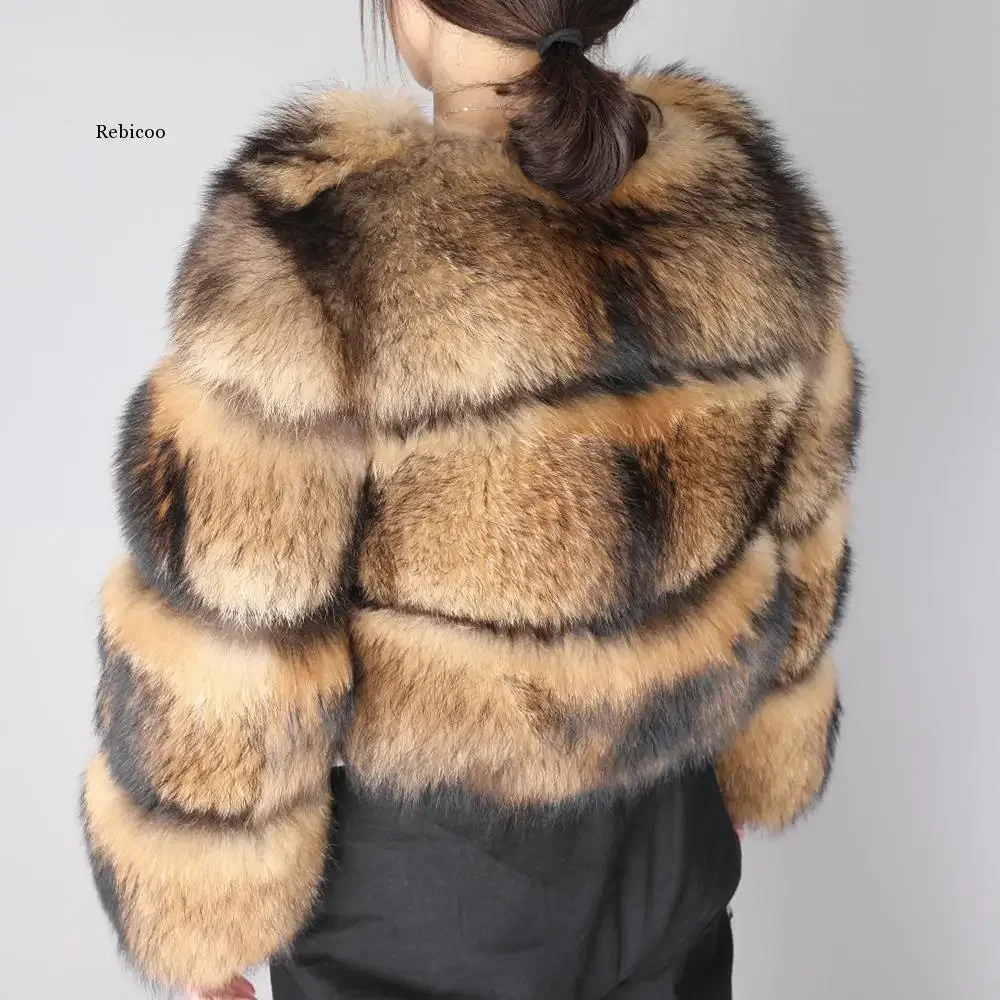 Fur coat Environmental fur winter new style Women\'s clothing Leather fake fur coat High quality fur Round neck to keep warm