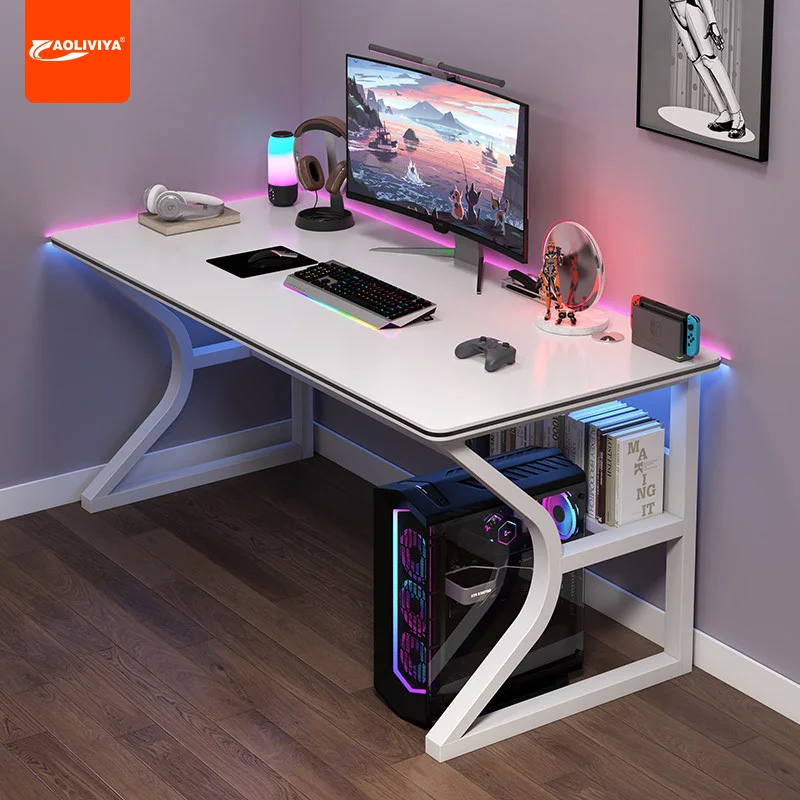 

Aoliviya Computer Desk Desktop Small Household E-Sports Table Desk Workbench Simple Desk Bedroom Study Writing