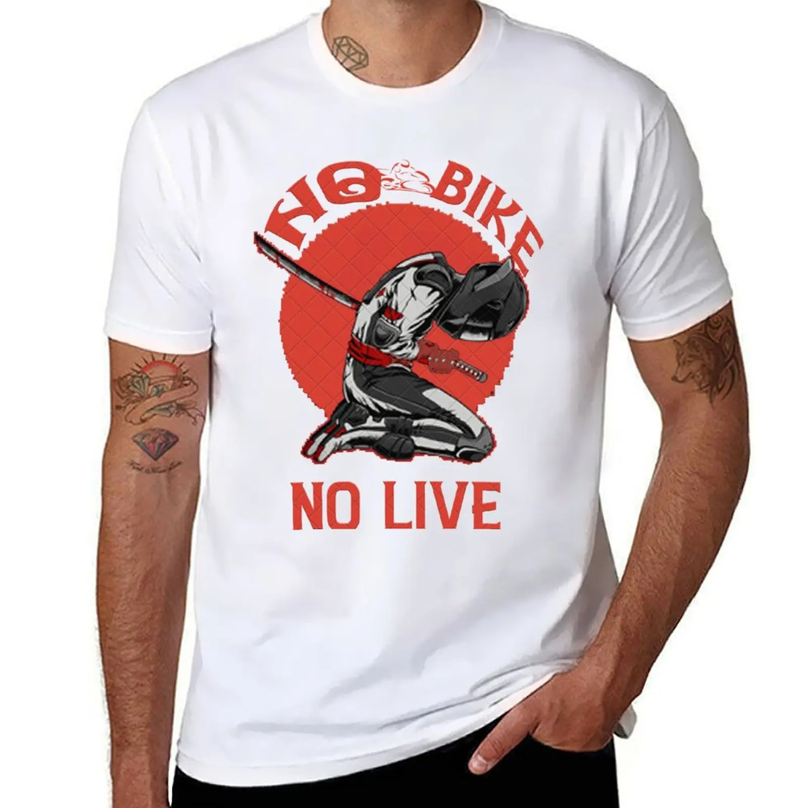 

no bike no live T-Shirt g man t shirts for men men t shirt cotton 100% T-Shirt