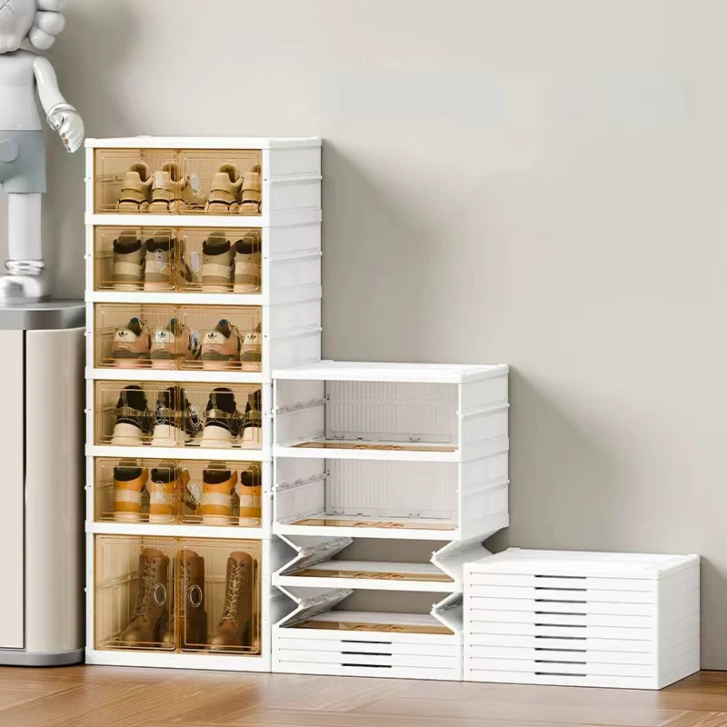 

Изготовленный на заказ логотип. Простой в установке органайзер для обуви. Складной компактный портативный пластиковый шкаф для обуви со свободной установкой.