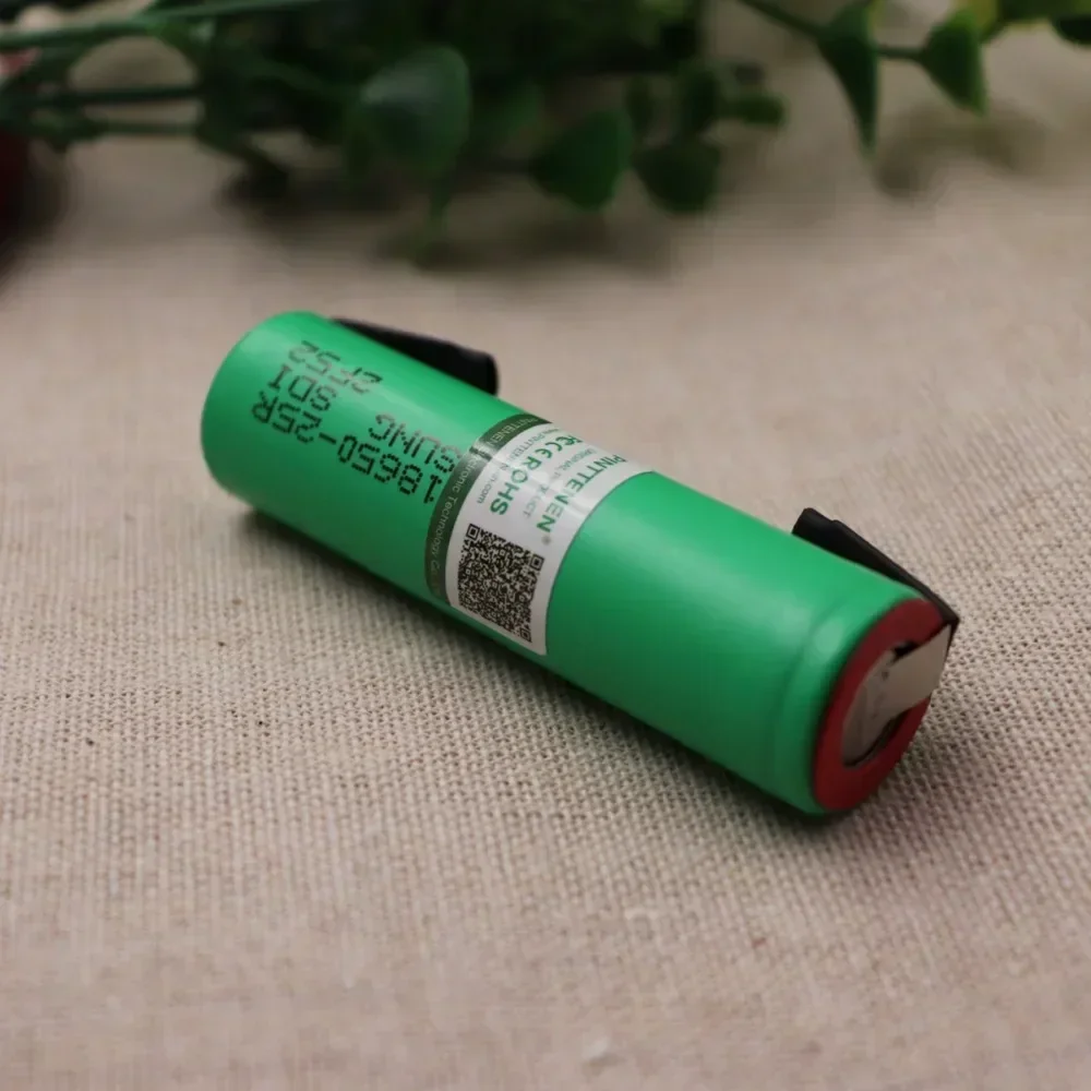 100% Original For Samsung 18650 2500mah battery INR18650 25R 20A rechargeable battery+ DIY Nickel