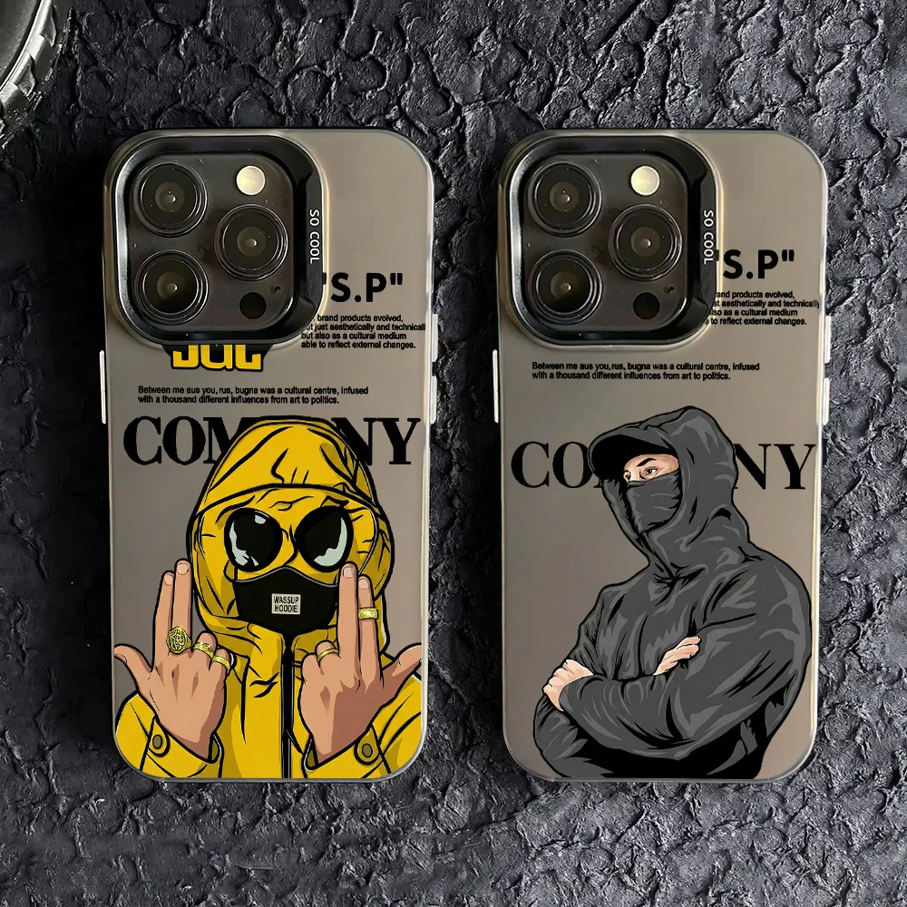 Coque de téléphone anti-chute mate pour C-ComPanys-luxury-C-Cp iPhone 17 16e 16 15 14 13 12 11 mini Pro Max X XR XSMAX 8 7 Air Plus