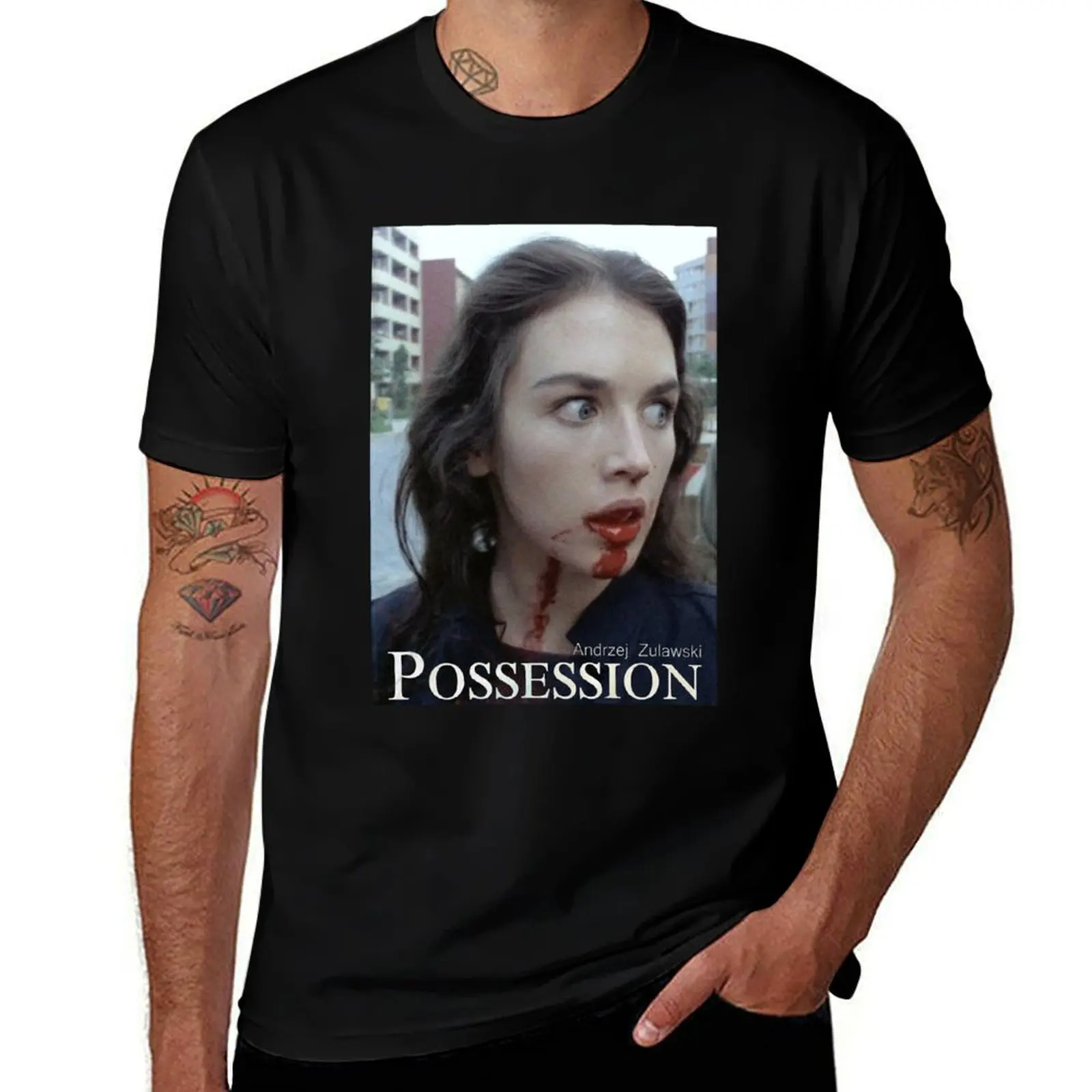 

Mens Best Possession Isabelle Adjani Gifts For Movie Fans T-Shirt customizeds clothes compression shirt men