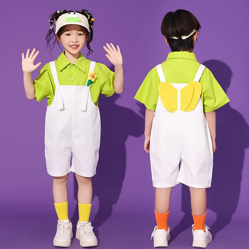 Performance Pantsuit Cheerleading Dance Dress Chorus Recital Stage Show Graduation Ceremony Kindergarten Primary School Uniform
