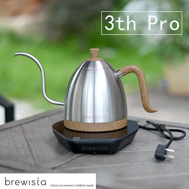 

220VElectric Chinese standard plug Brewista 3th pro coffee pot Fine mouth brew coffee Pour Over Coffee Kettle Gooseneck 600ml