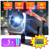 HY320 mini Android Projector Native 720P 1280*720P Support 4K Bluetooth WIFI6 Smart Video Projector Portable HDMI Auto Keystone