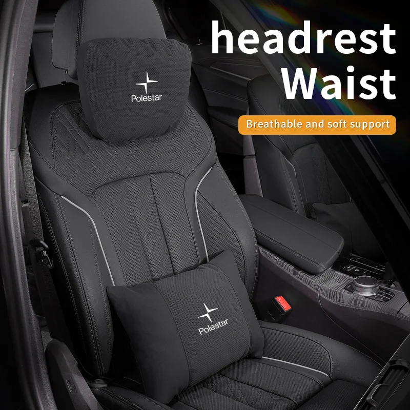 Zagłówek samochodowy Poduszka pod szyję Poduszka lędźwiowa do Volvo Polestar Polestar1 2 3 4 5 6 2019-2024…