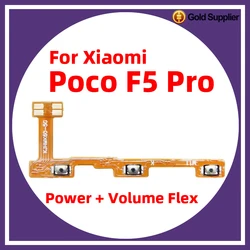 For Xiaomi Poco F5 Pro Power ON OFF Volume Camera Key Button Switch Flex Cable Replacement
