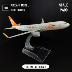 Scala 1:400 Metal Aircraft Replica GOL Airlines Boeing Airbus Aviation Model Air Plane Diecast Miniature Toys for Children Boys