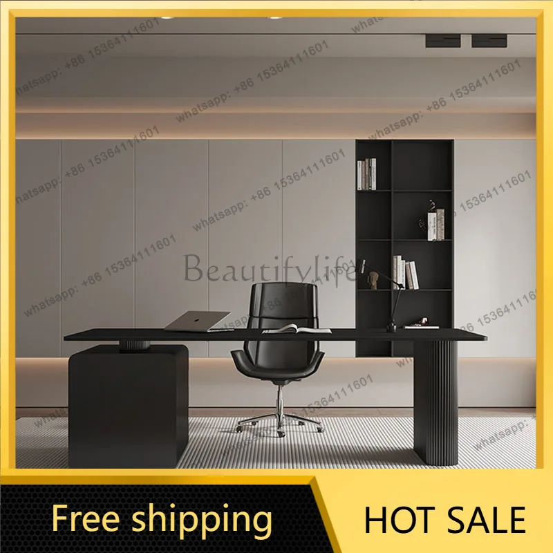 XX.Modern Computer Office Desk Gaming Standing Decoration Luxury Reception Office Desk Decoration Drawer Scrivania Salon Furnitu