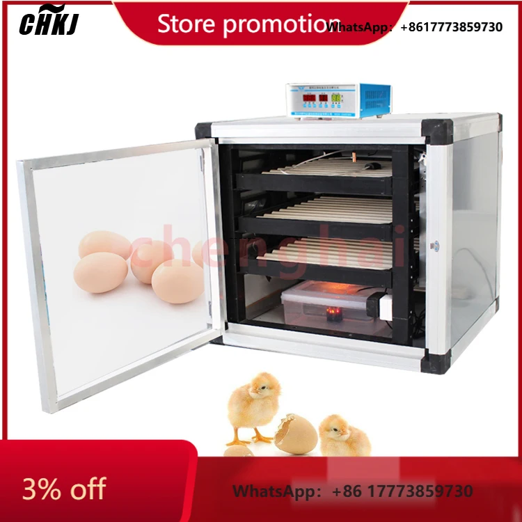 

CHKJ-2025NEWChina Industrial Hatching 210 Eggs Smart Incubator Hatcher Machine for Sale Poultry Automatic Chicken Egg Incubator