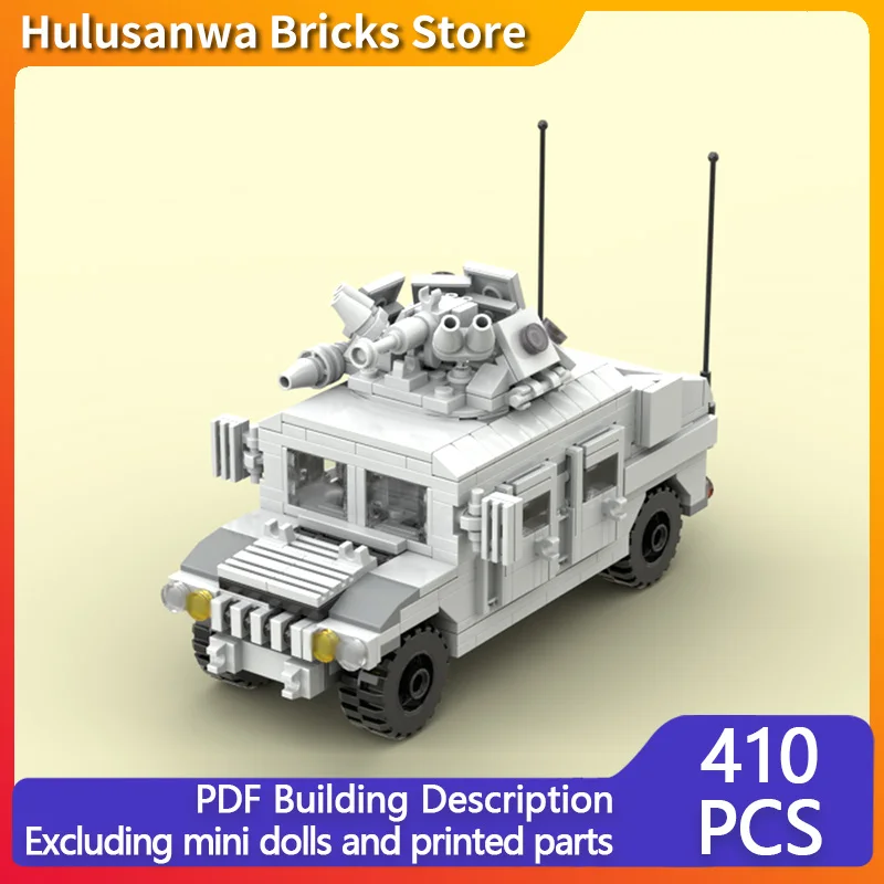 

Military Off-Road Vehicle Model MOC Building Bricks War Equipment Modular Technology Gifts Holiday Assemble Children Toys Suit