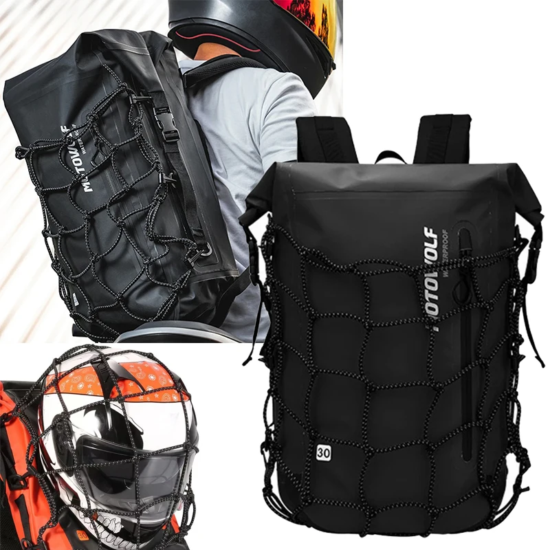 

Мотоциклетный рюкзак для мужчин и женщин, водонепроницаемая сумка, анфас, рюкзак для шлема, сумка для гонщика, светоотражающая дорожная сумка, сумки для мотоциклетного шлема