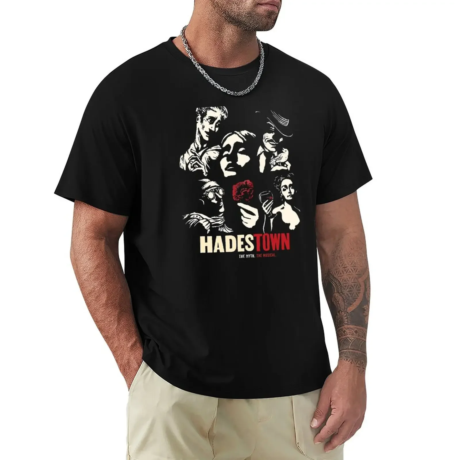 

Musicals Flower hadestown Wait for me I'm Coming T-Shirt vintage clothes Short sleeve tee sublime Men's t-shirts