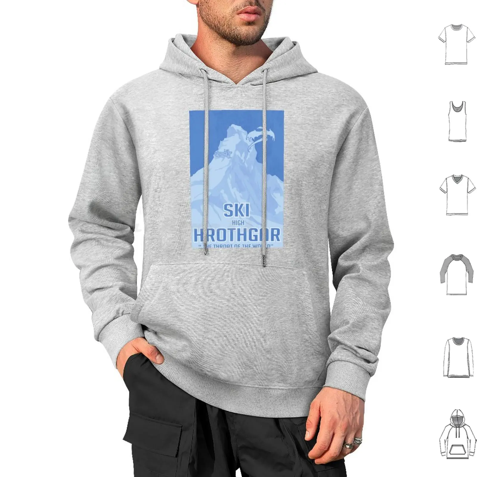 Ski Hrothgar Hoodies Long Sleeve Video Games Games Gamer Gaming Geek Nerd Retro Vintage Buzatron Rbc Case Skyrim